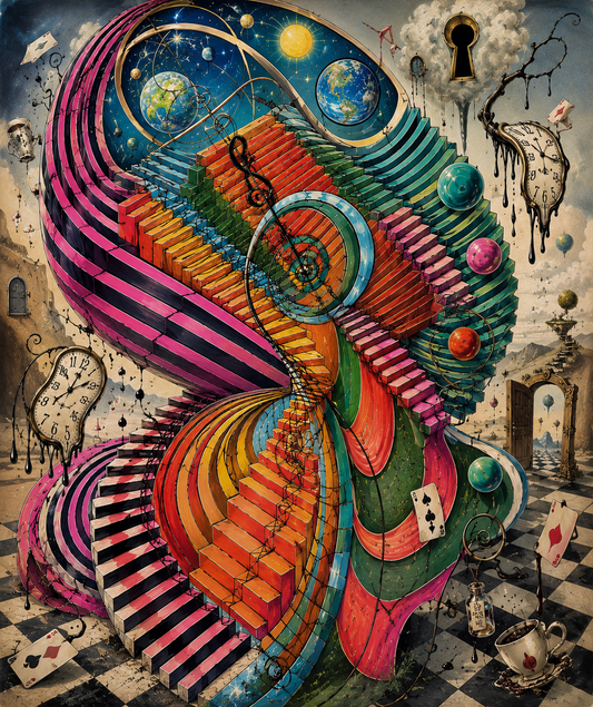 Infinite Staircase: The Evolution Collection – 4-Piece Digital Art Bundle