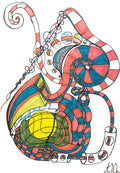 Cosmic Carousel – From Sketch to Reality (2-Piece Art Set)
