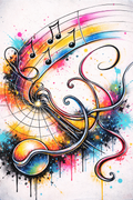 Symphony of Color Art + High-Resolution Digital Prints (Original Ink & Full-Color Edition)