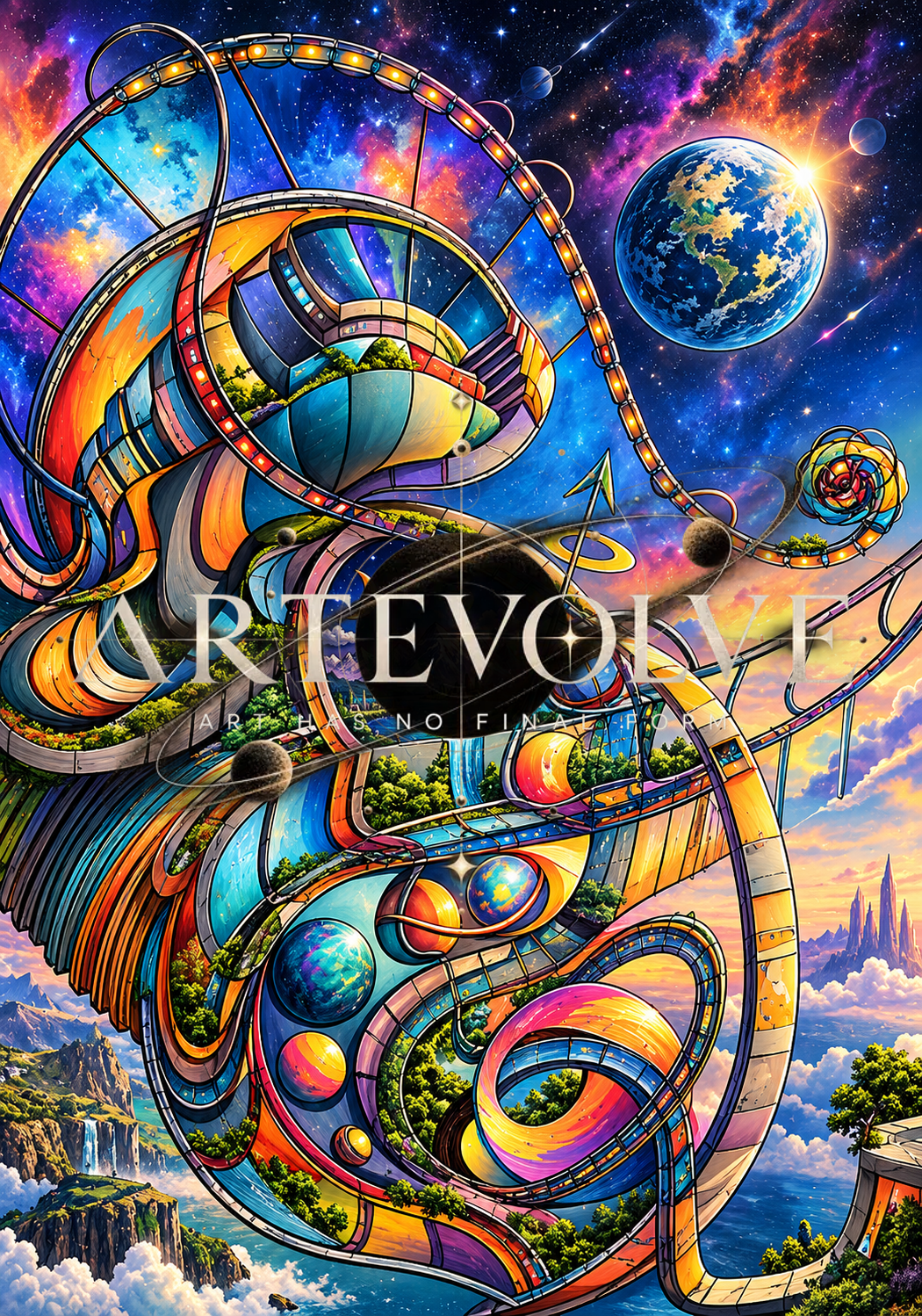 Celestial Pathways | Artevolve Digital Art