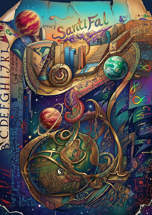 Santi Fal’s Cosmic Dream: Limited Digital Art Print (High-Res Download)